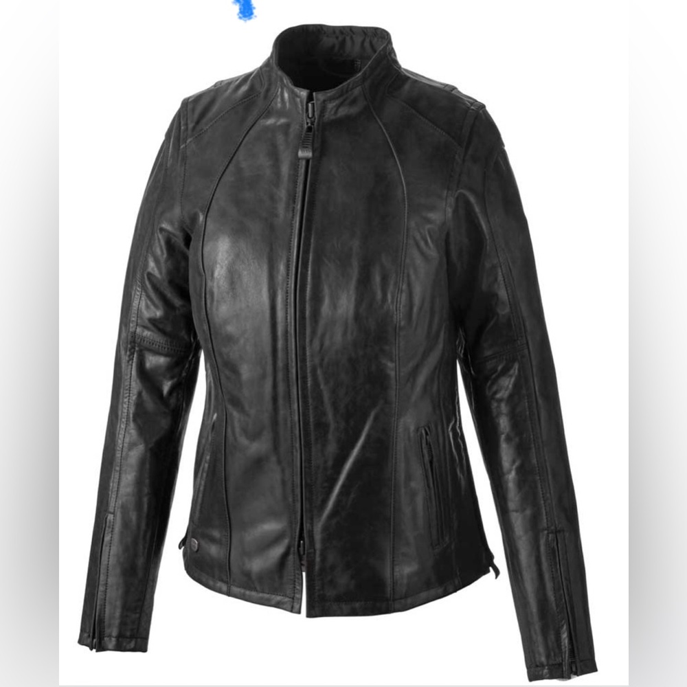 Harley-Davidson Women's Tenacity Leather Riding Jacket Black 98049-19VW